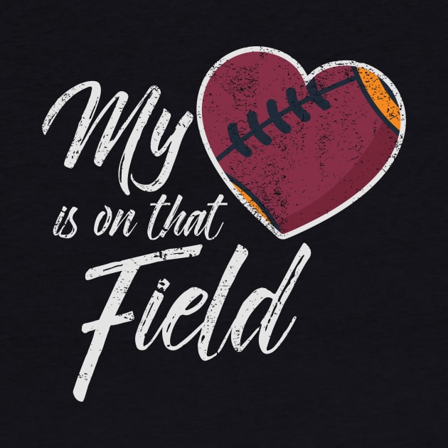 Football Mom Shirt Personalized - My Heart Is On That Field Personalized Football Mom T-shirt Football Mom Shirt Custom With Number Game Day by johnii1422